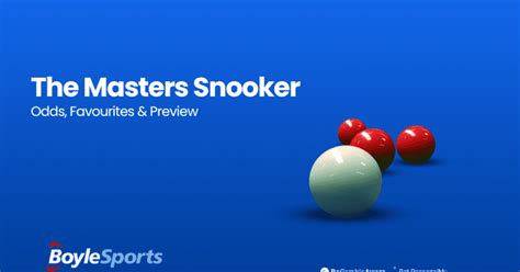 The Masters Snooker Odds, Betting Favourites & Preview